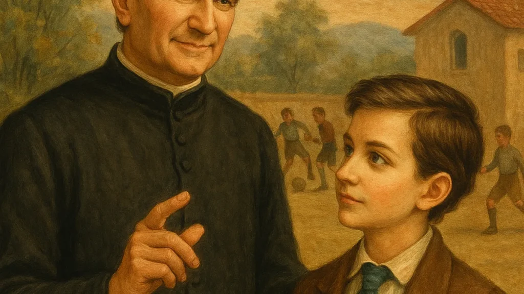 Imagem Sao Joao Bosco e Sao domingos Savio do artigo Dom Bosco e Domingos Sávio: uma lição de santidade nas coisas simples