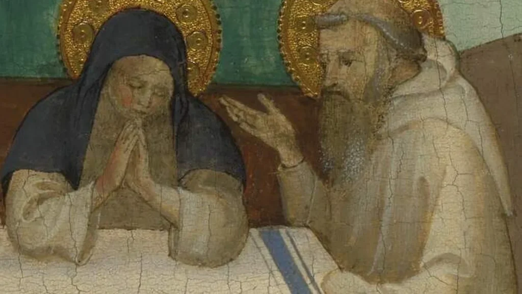 Imagem sao bento e santa escolastica 2 do artigo São Bento, Santa Escolástica e a tempestade