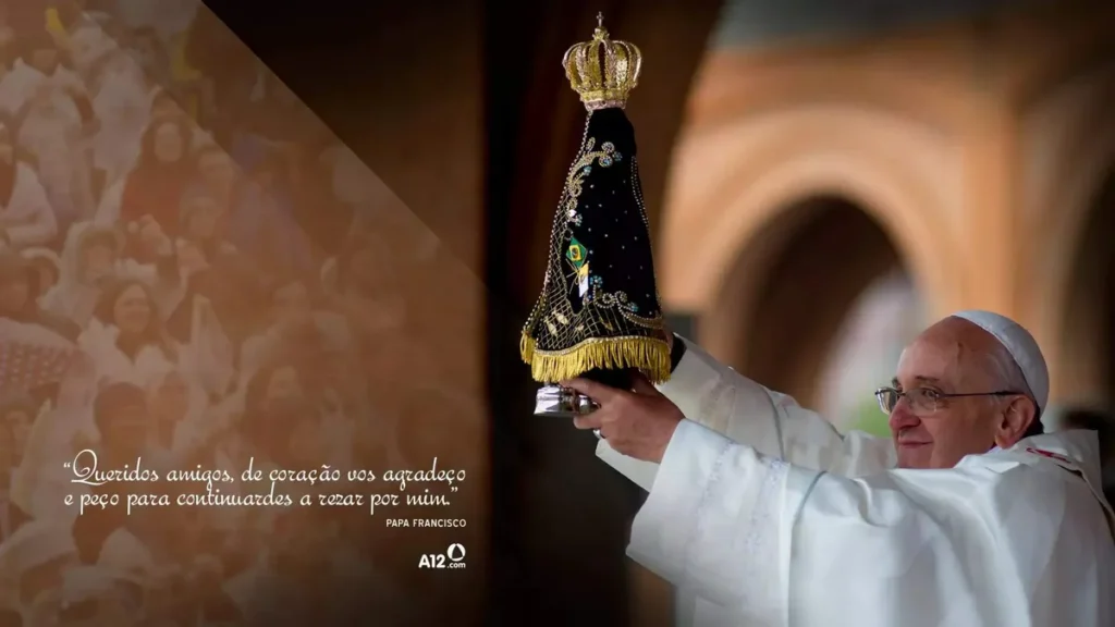 Imagem wallpaper papa francisco consagracao do artigo Consagração a Nossa Senhora Aparecida, pelo Papa Francisco