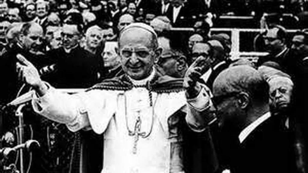 Imagem paulo vi em medellim do artigo A Igreja se prepara para enfrentar os desafios da modernidade