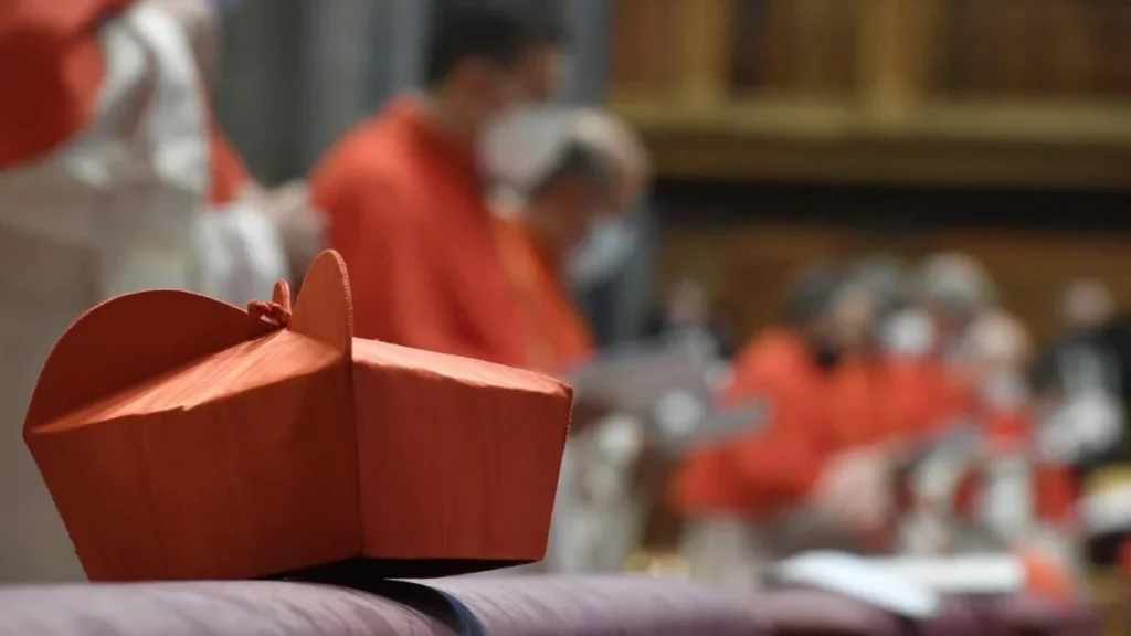 Imagem barrete de cardeal do artigo Como fica o Colégio Cardinalício sob o olhar de Leão XIV?