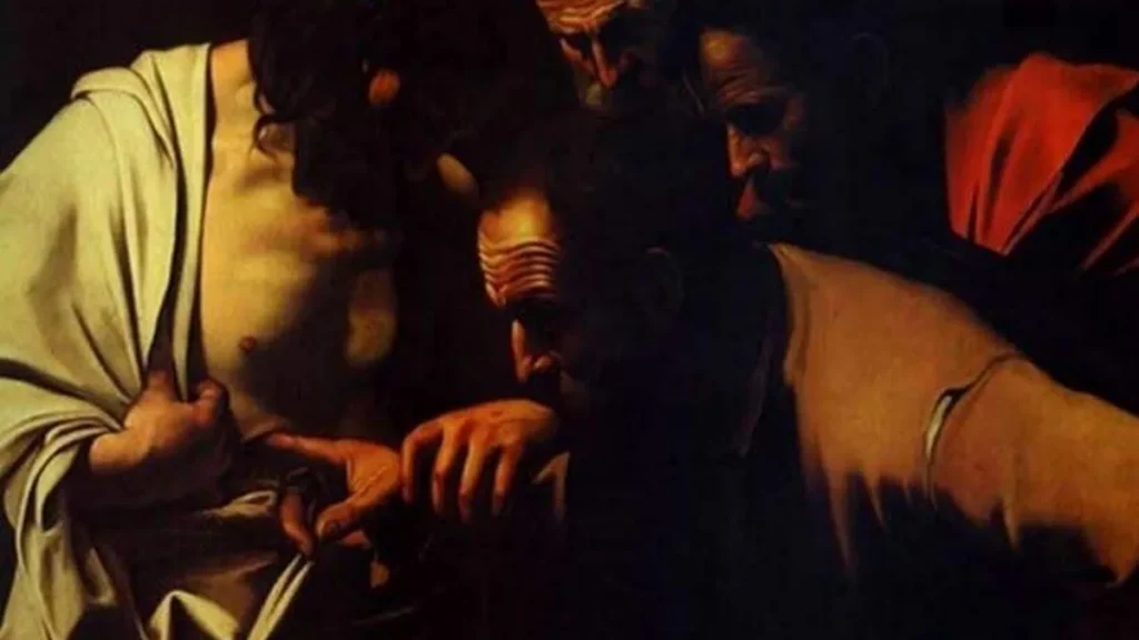 Imagem jesus e tome do artigo Entrar no amor através das feridas: a experiência de Tomé