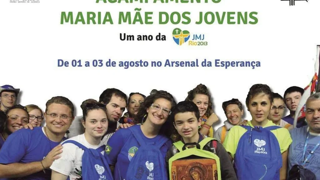 Imagem 1anojmjrio acampamento maria mae dos jovens 1 a 3 de agosto 2014 arsenal da esperanca do artigo Arsenal da Esperança realiza acampamento para marcar 1 ano da JMJ Rio 2013
