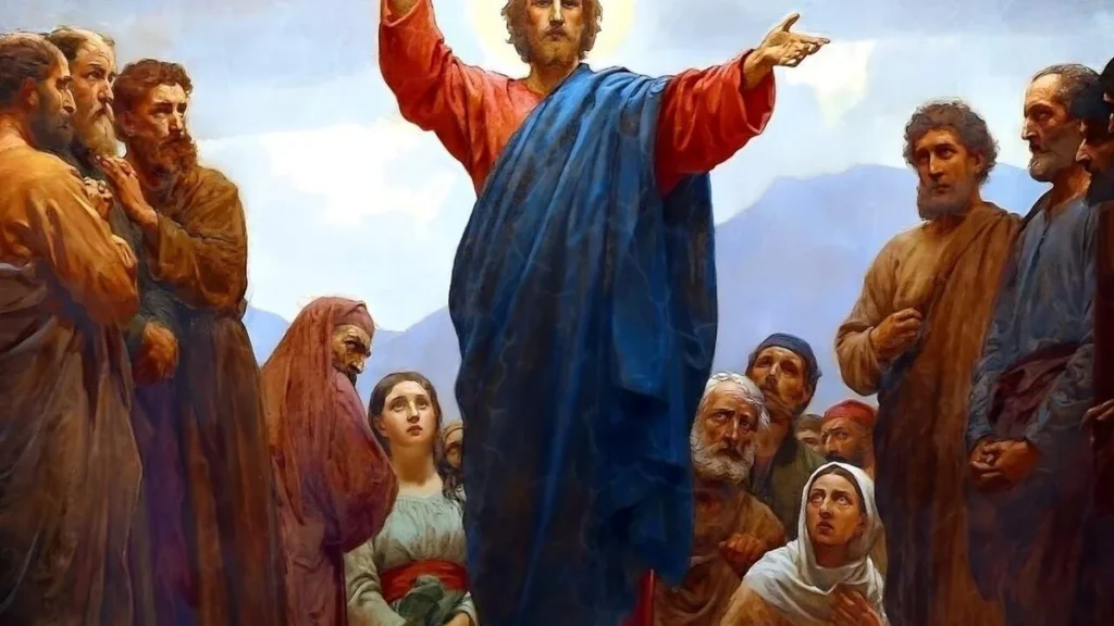 Imagem Jesus pregando 1 do artigo Conhecendo os Evangelhos: Amar o inimigo é uma loucura?