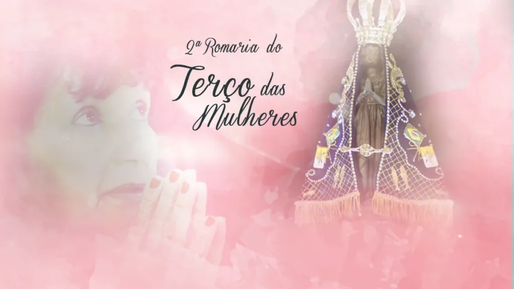 Imagem terco mulheres card do artigo Santuário acolhe 2ª Romaria do Terço das Mulheres neste sábado