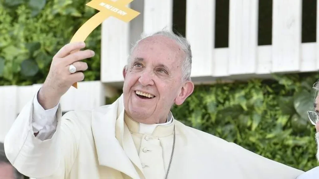 Papa Francisco no encontro com o jovens durante viagem ao Chile'