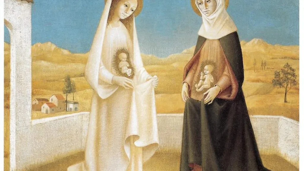 Imagem magnificat maria e isabel do artigo Sabe o quanto Maria andou para visitar Isabel?
