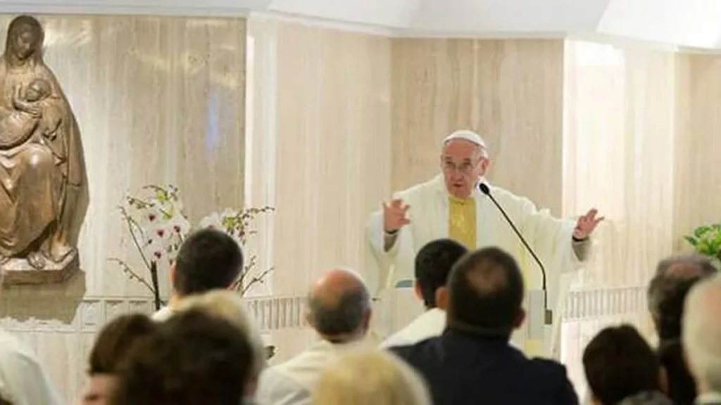 Imagem papa francisco casa santa marta do artigo Papa Francisco reflete sobre a parábola do Bom Samaritano