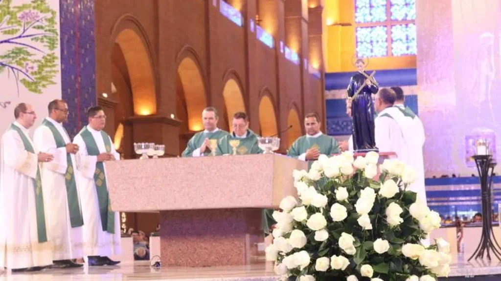 Imagem 1 Dia Triduo de Sao Geraldo Magela no Santuario Nacional 1 do artigo Santuário Nacional inicia tríduo de São Geraldo Magela