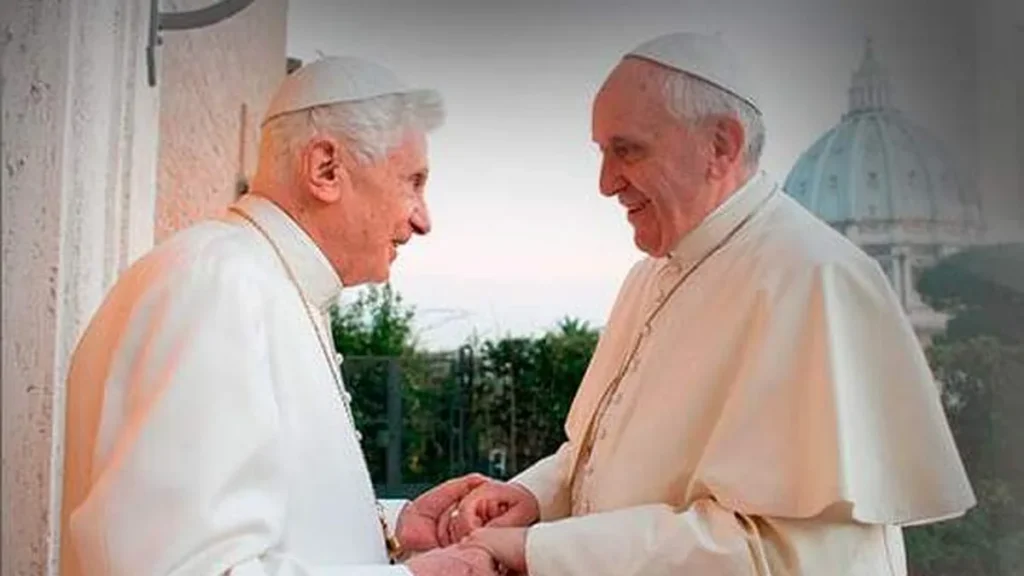 Imagem papas do artigo Bento XVI escreve sobre continuidade do pontificado de Francisco