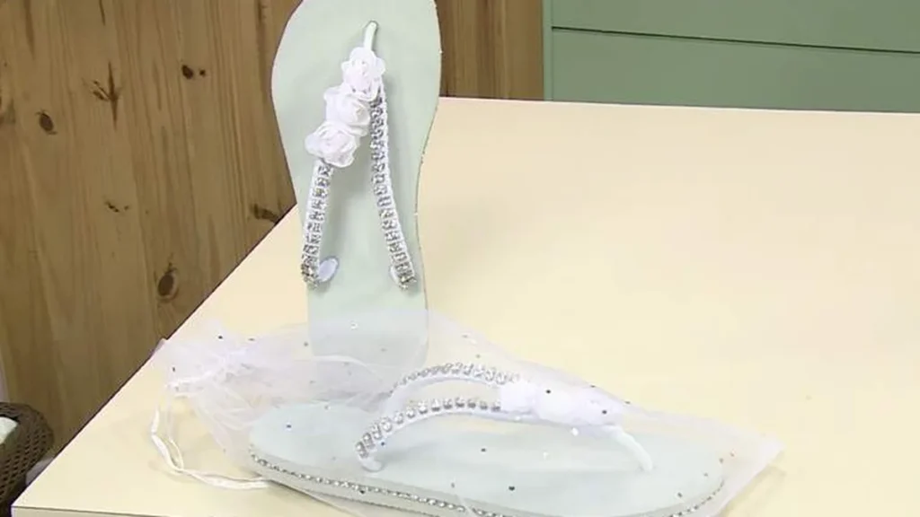 Chinelo Customizado para noivas ’’Fran’’