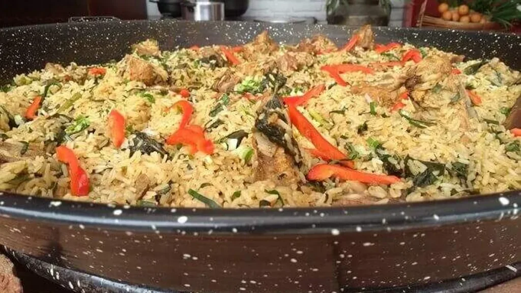 Imagem Arroz com sua e ora pro nobis do artigo Aprenda a fazer arroz com suã e ora-pro-nóbis com o Adan Al Garcia