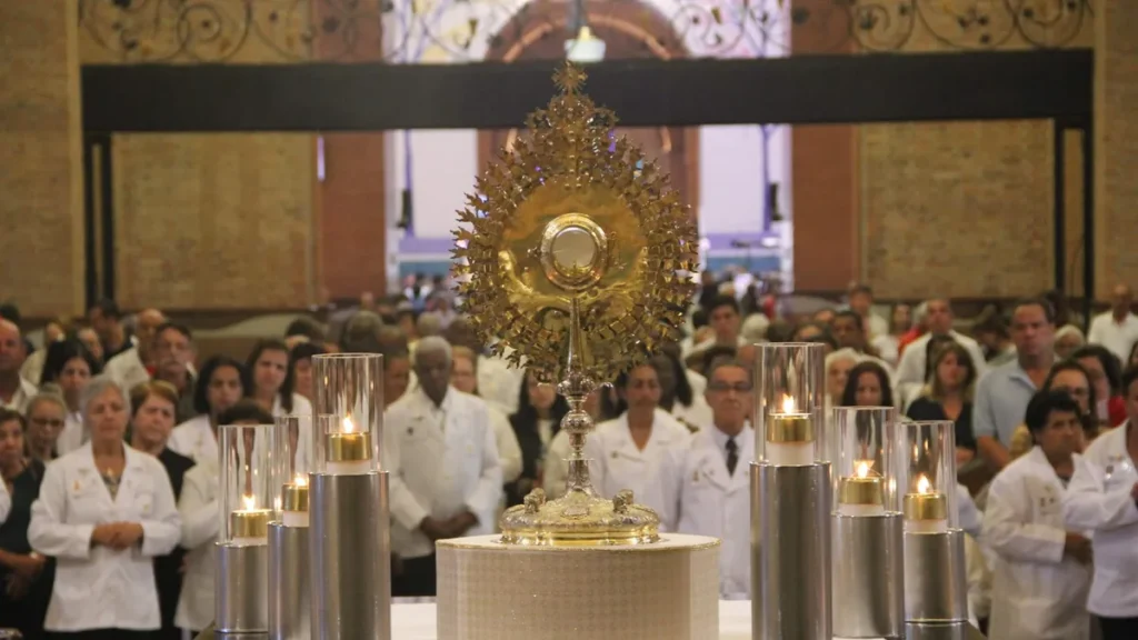 Imagem Corpus Christi do artigo Corpus Christi é celebrado no Santuário Nacional