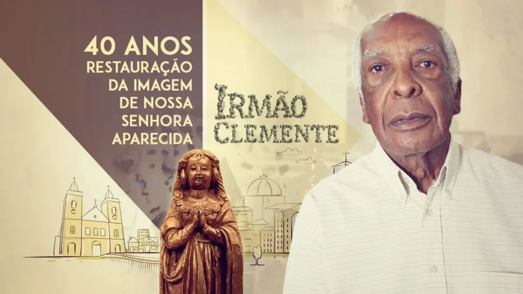 Imagem 40 anos da restauracao da imagem Irmao Clemente do artigo Restauro da Imagem: A fé restaurada em Aparecida e no Brasil