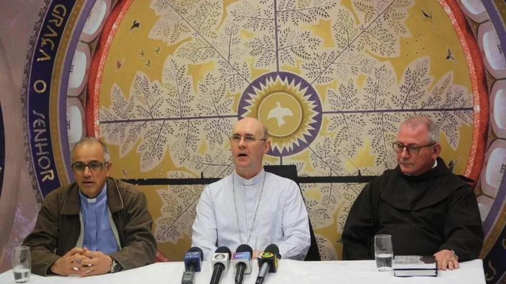Diversos órgãos da imprensa participaram da Coletiva no Santuário Nacional nesta quarta-feira, dia 3.