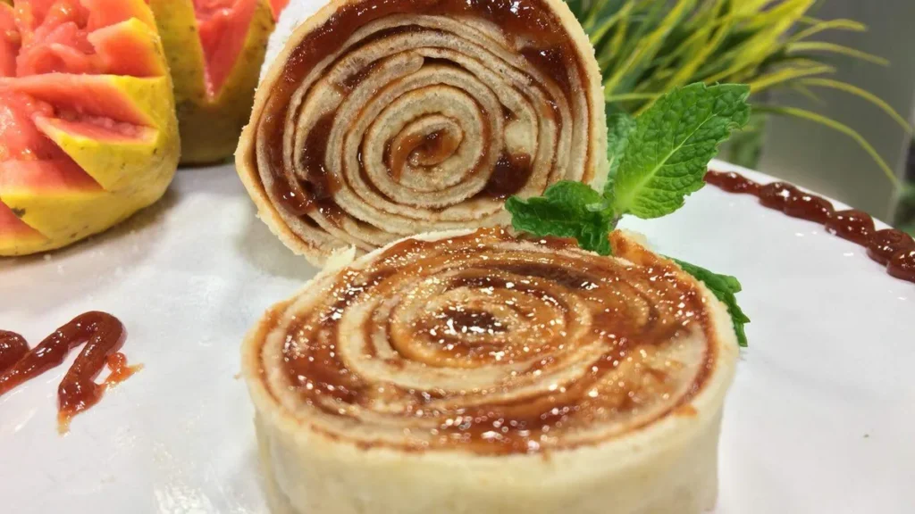 Imagem Rocambole de frigideira do artigo Rocambole de frigideira recheado com goiabada!