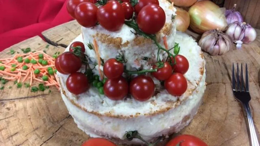 Imagem Naked Cake Salgado do artigo Bolo Naked Cake salgado por Alessandra Von!