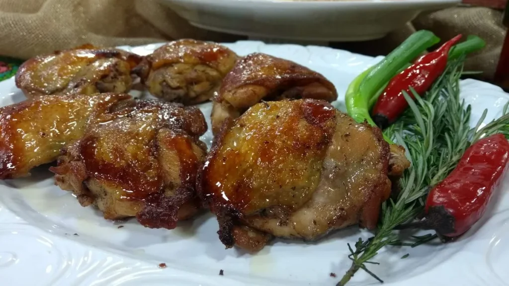 Imagem SOBRECOXA CONFITADA COM FAROFA CROCANTE DE ALHO PORO do artigo Sobrecoxa confitada com farofa crocante de alho poró!