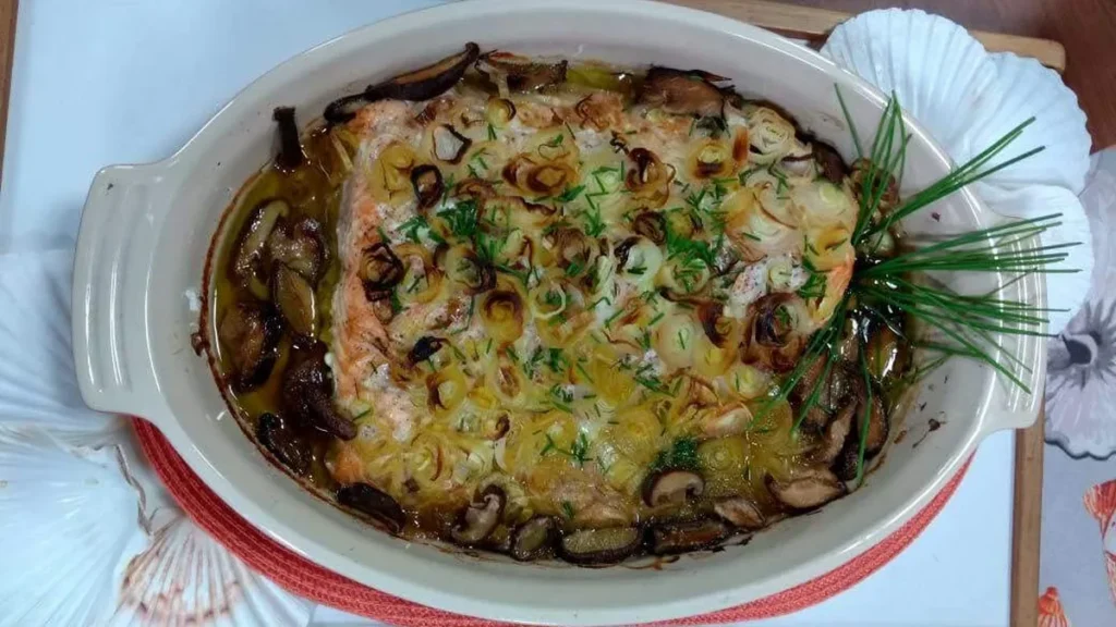 Imagem Salmao com alho poro do artigo Salmão com alho poró!