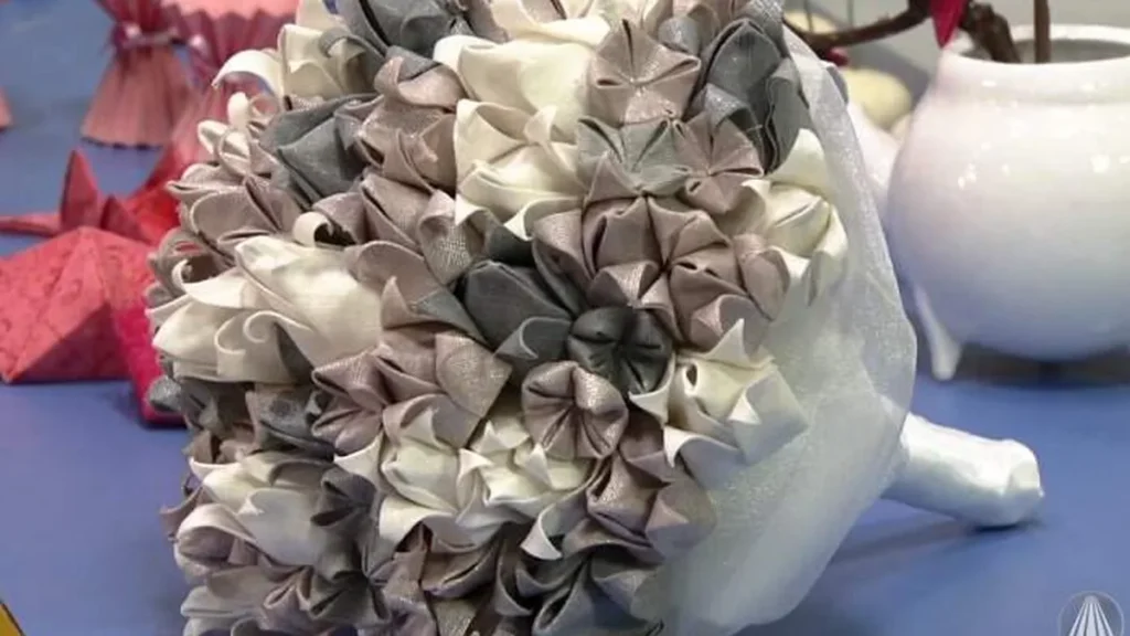 Imagem buque de origami do artigo Artesanato de casamento: confira as dicas da TV Aparecida