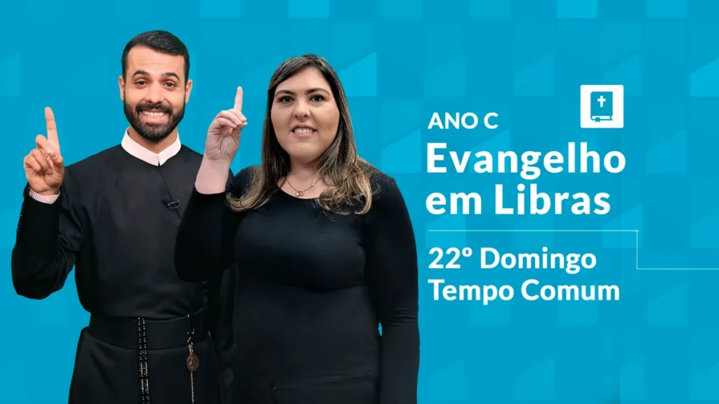Imagem vangelho em Libras 22 Domingo do Tempo Comum Ano C do artigo Evangelho em Libras | 22º Domingo do Tempo Comum - Ano C