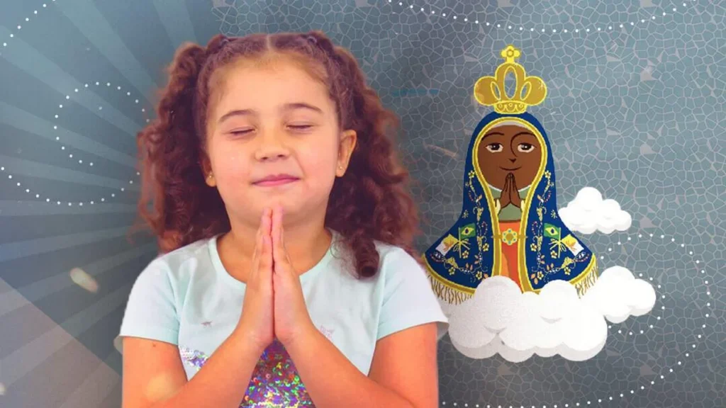 Imagem Crianca e Nossa Senhora Aparecida do artigo Consagração das Crianças à Mãe Aparecida