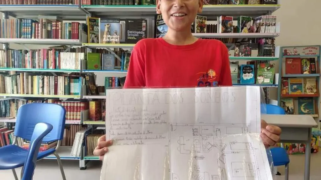 Pablo mostra sua planta dos sonhos.