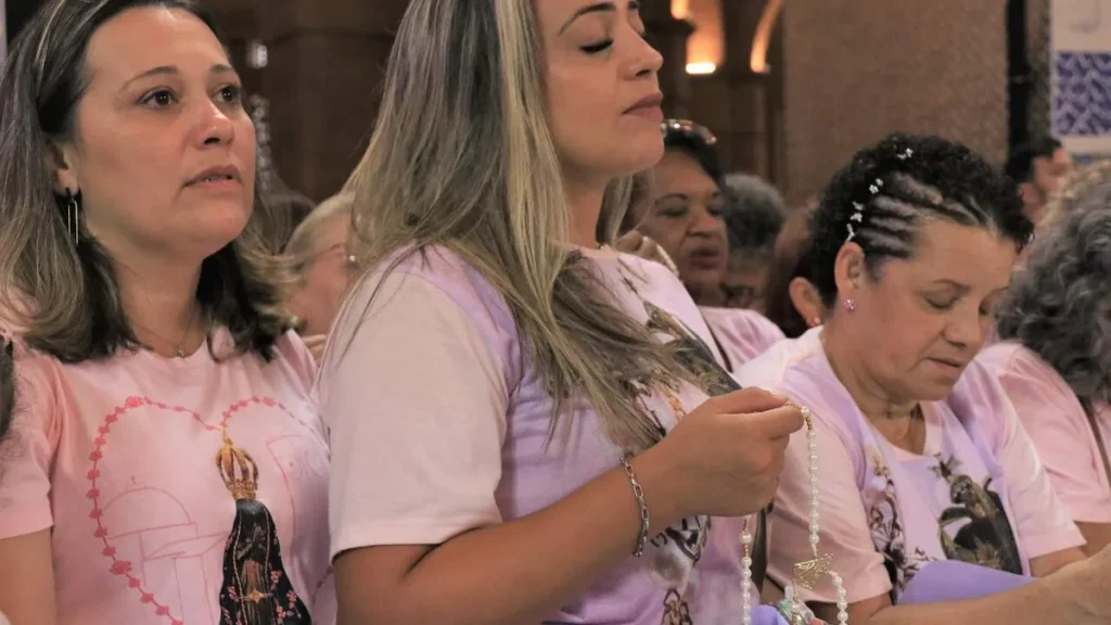 Imagem Terco Solene Romaria Nacional do Terco das Mulheres 11 03 2023 do artigo Bênção para as Mulheres