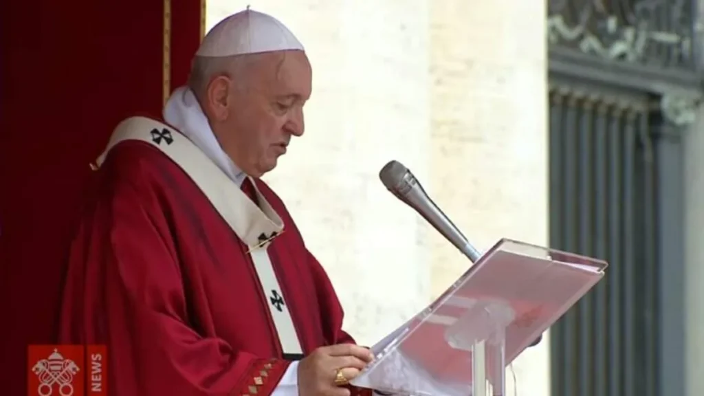 Papa Francisco em celebração de Pentecostes de 2019