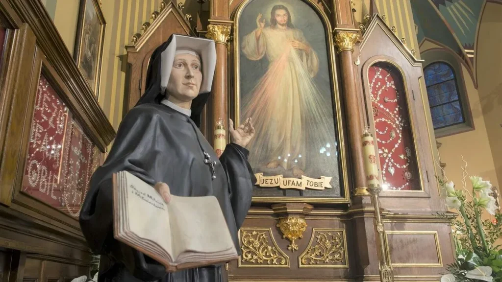 Imagem Jesus e Santa Faustina do artigo Festa da Divina Misericórdia é celebrada neste domingo