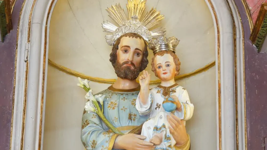 Imagem Imagem de Sao Jose com jesus nas maos do artigo Onde São José aparece na Bíblia?