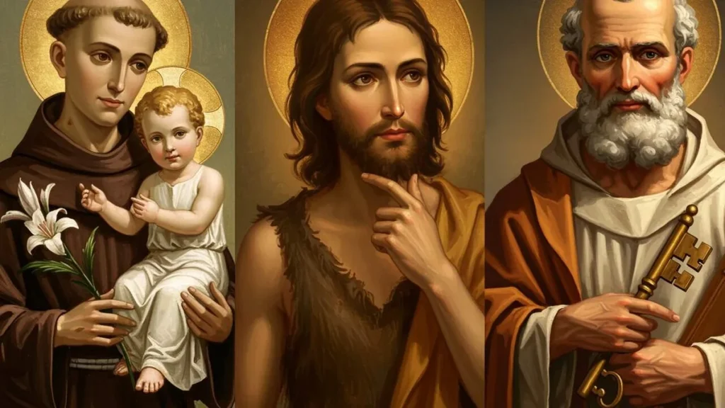 Imagem santos juninos do artigo Santo Antônio, São João e São Pedro: conheça os santos juninos