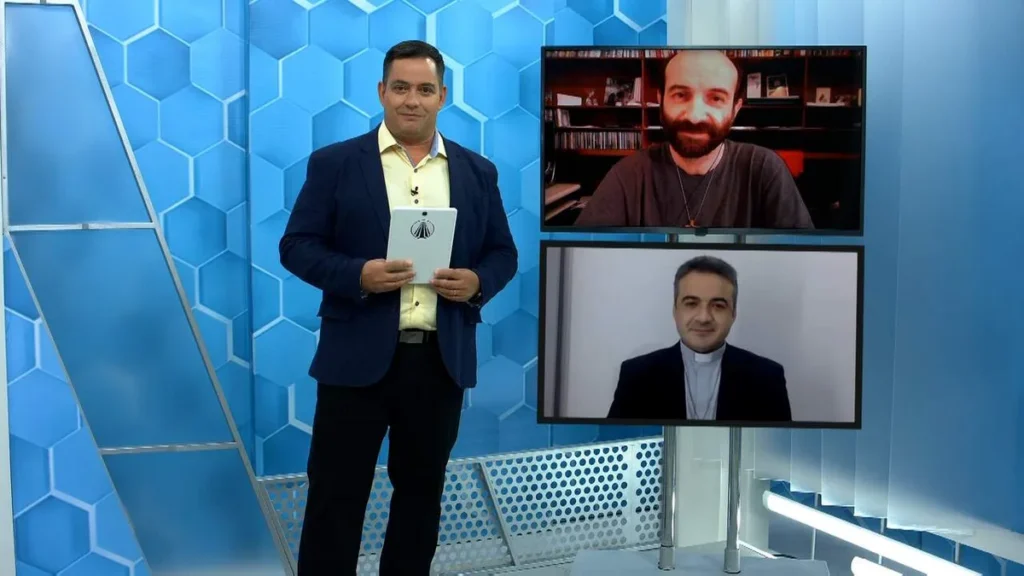 Imagem Aparecida Debate Eduardo Miranda do artigo "Sinodalidade", defendida pelo Papa, é tema do Aparecida Debate