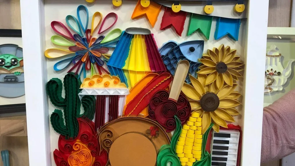 Imagem Home Decor do artigo Quadro Festa Junina em Quilling – Faça Você Mesmo