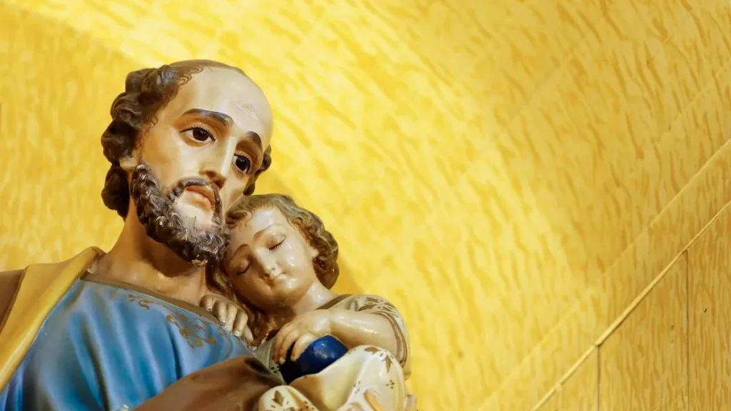 Imagem Sao Jose com Jesus do artigo Ser pai como Deus nos ensina: o exemplo de São José