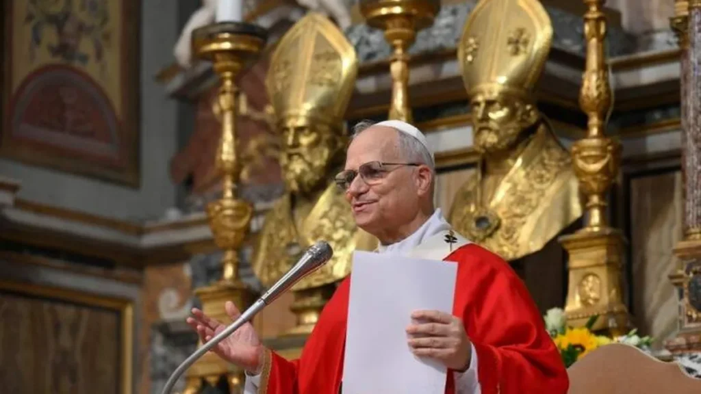 Imagem papa leao xiv em abertura do capitulo geral dos agostinianos na Basilica de Santo Agostinho 2025 do artigo Papa abre Capítulo dos Agostinianos com apelo à unidade