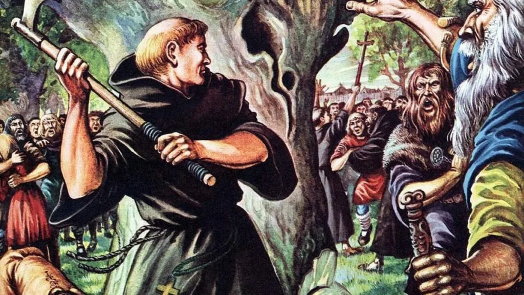Imagem Sao Bonifacio 1 do artigo O que São Bonifácio e Thor têm a ver com a árvore de Natal?