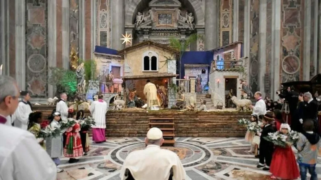 Imagem Papa na Missa de Natal 2022 do artigo Confira a programação de Natal do Papa Francisco