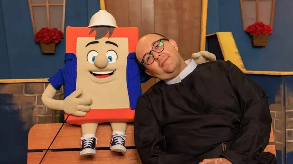 Tijolinho e padre Bento no DM Show