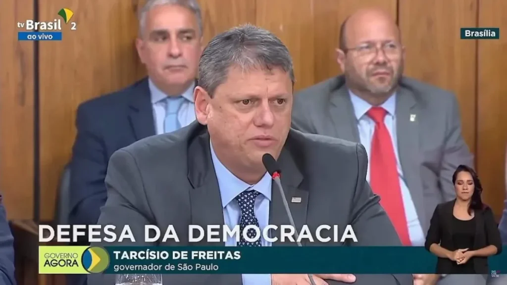 Imagem governador tarcisio de freitas encontro lula do artigo Tarcísio reafirma necessidade de diálogo para reconstrução da democracia