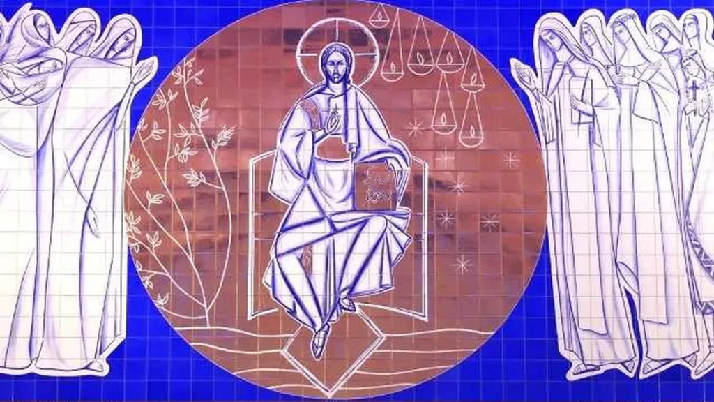 Cristo Pantocrator de Cláudio Pastro no Santuário Nacional