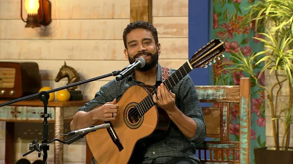 Imagem LDS 10 1 Reproducao TV Aparecida 1 do artigo "Luar do Sertão" recebe o violeiro Junior Hartung
