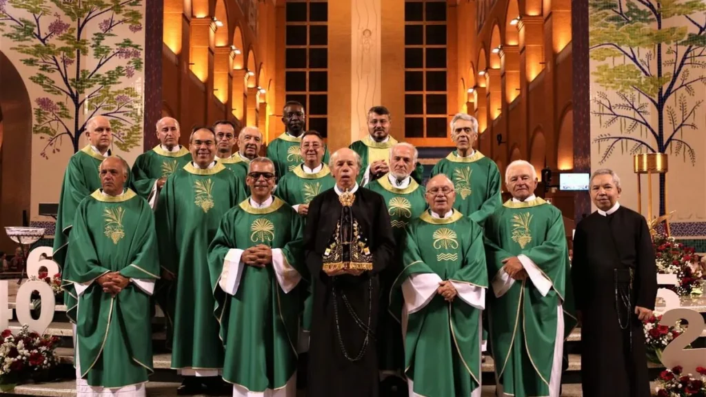 Imagem Missa Jubileu Redentoristas do artigo Redentoristas celebram jubileu de Vida Religiosa no Santuário de Aparecida