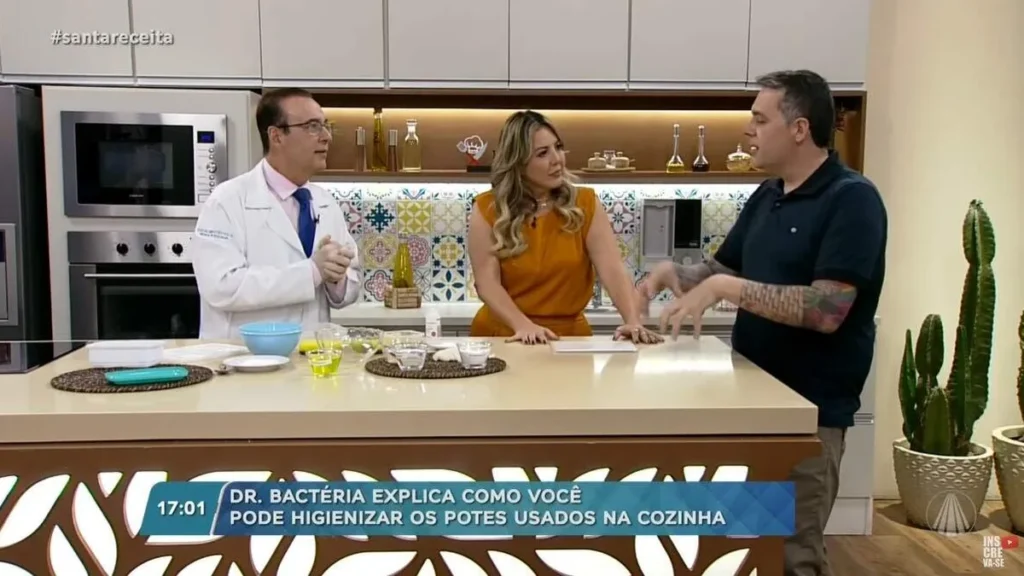 Imagem Dr Bacteria do artigo O Dr. Bactéria te ensina a reutilizar potes plásticos sem risco de contaminação