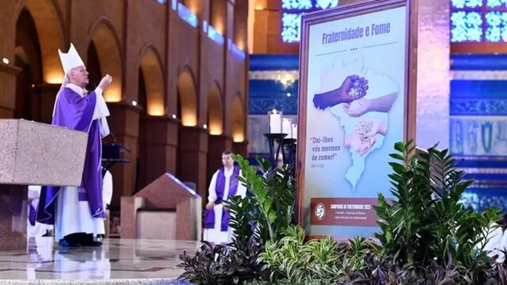 Imagem Campanha da Fraternidade 2023 do artigo Missa em Aparecida lança Campanha da Fraternidade 2023: “Fraternidade e Fome”