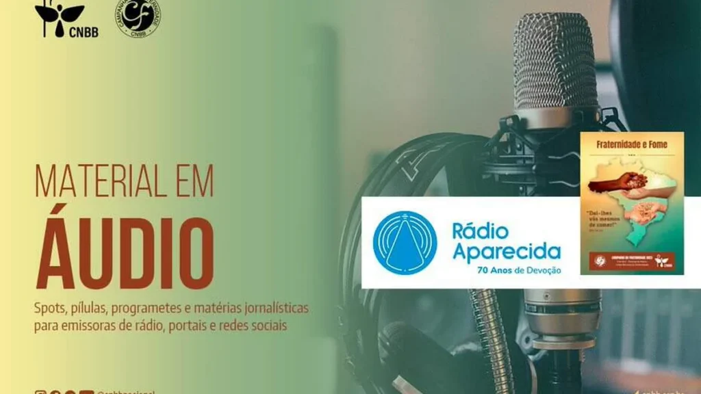 Imagem Materiais sonoros CF 2023 e Radio Aparecida do artigo Rádio Aparecida e CNBB firmam parceria para conteúdos na CF 2023