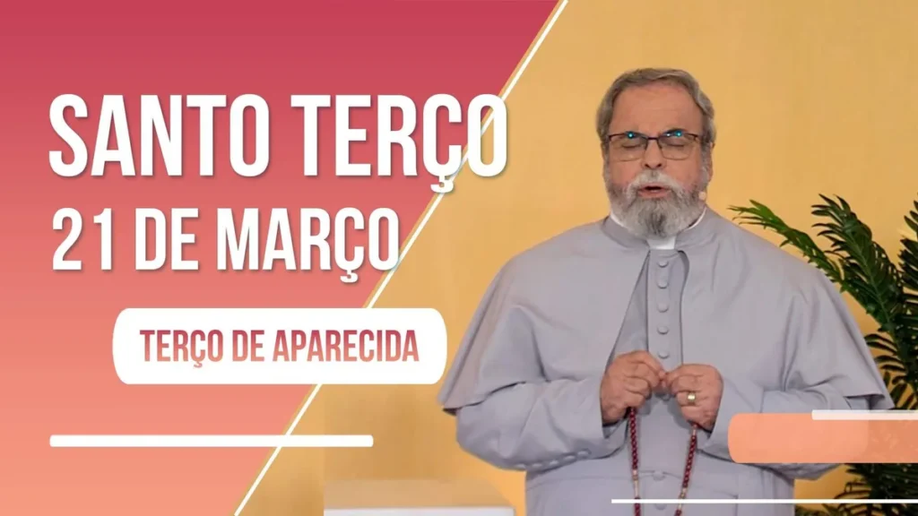 Imagem terco de aparecida do artigo Terço de Aparecida com Pe. Antonio Maria - 20 de março de 2023 [Mistérios Gozosos]