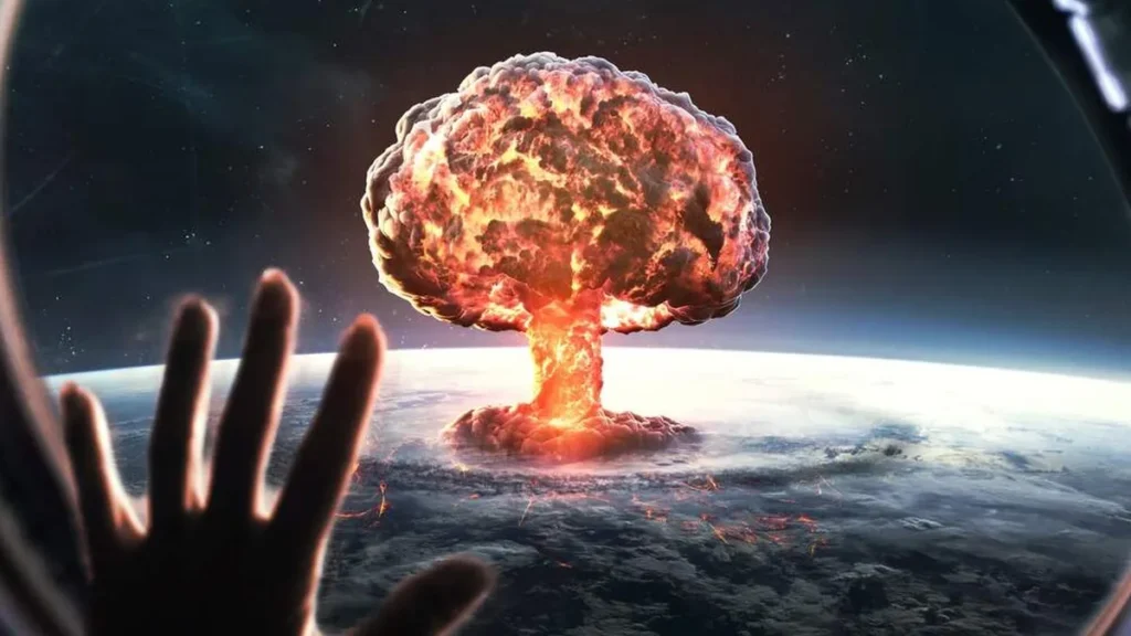 Imagem Mao apontando para terra do artigo Humanidade à beira do colapso?