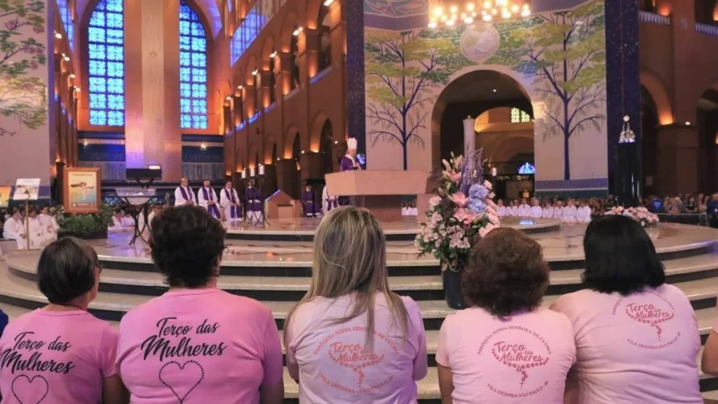 Imagem Missa de Envio Romaria Nacional do Terco das Mulheres 12 03 2023 do artigo “Mulher do Terço, uma discípula missionária!”, diz Dom Orlando