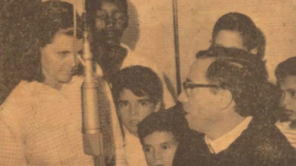 Semana Vocacional na Rádio Aparecida, em 1971.